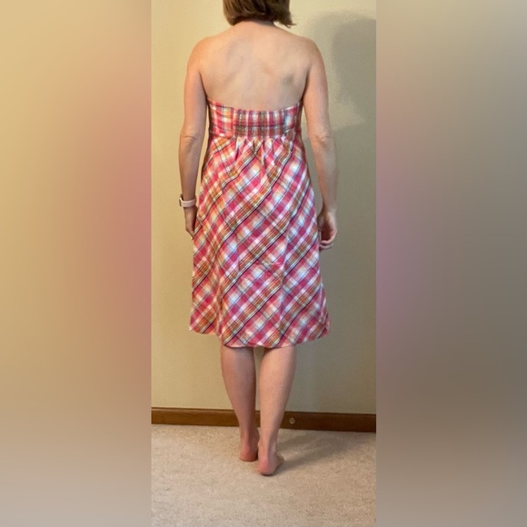 NEW Lilly Pulitzer Gweneth Strapless Dress in Patio Plaid, Women's size 10 - Picture 3 of 16